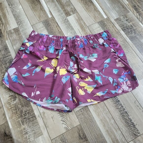 The North Face Purple Printed Wander Short Size Large - Picture 1 of 6